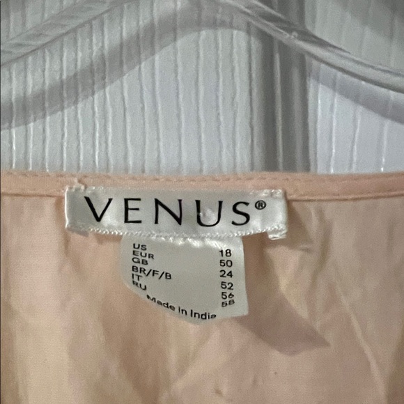 🌴vacation pick🌴VENUS Elegant Long Sleeve Peach Dress - Picture 2 of 5